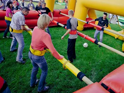 Gigantyczne Piłkarzyki - Zestaw Tematyczny Piłka Nożna 1 - Organizacja Imprez, Pikników, Festynów