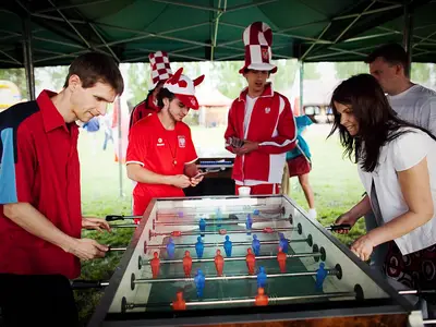 Mistrzostwa w piłkarzyki na 3 stołach - Zestaw Tematyczny Piłka nożna 2 - Organizacja Imprez, Pikników, Festynów