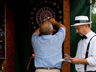 Turniej darta na 3 stołach - Park Atrakcji Jaskiniowcy - Organizacja Imprez, Pikników, Festynów