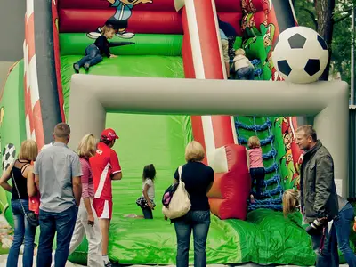 Zjeżdżalnia Piłka Nożna - Zestaw Tematyczny Piłka nożna 2 - Organizacja Imprez, Pikników, Festynów